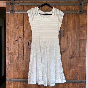 NY Collection white lace dress, size Small